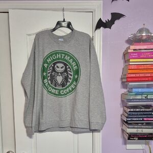 NIGHTMARE BEFORE CHRISTMAS Gray Sweatshirt